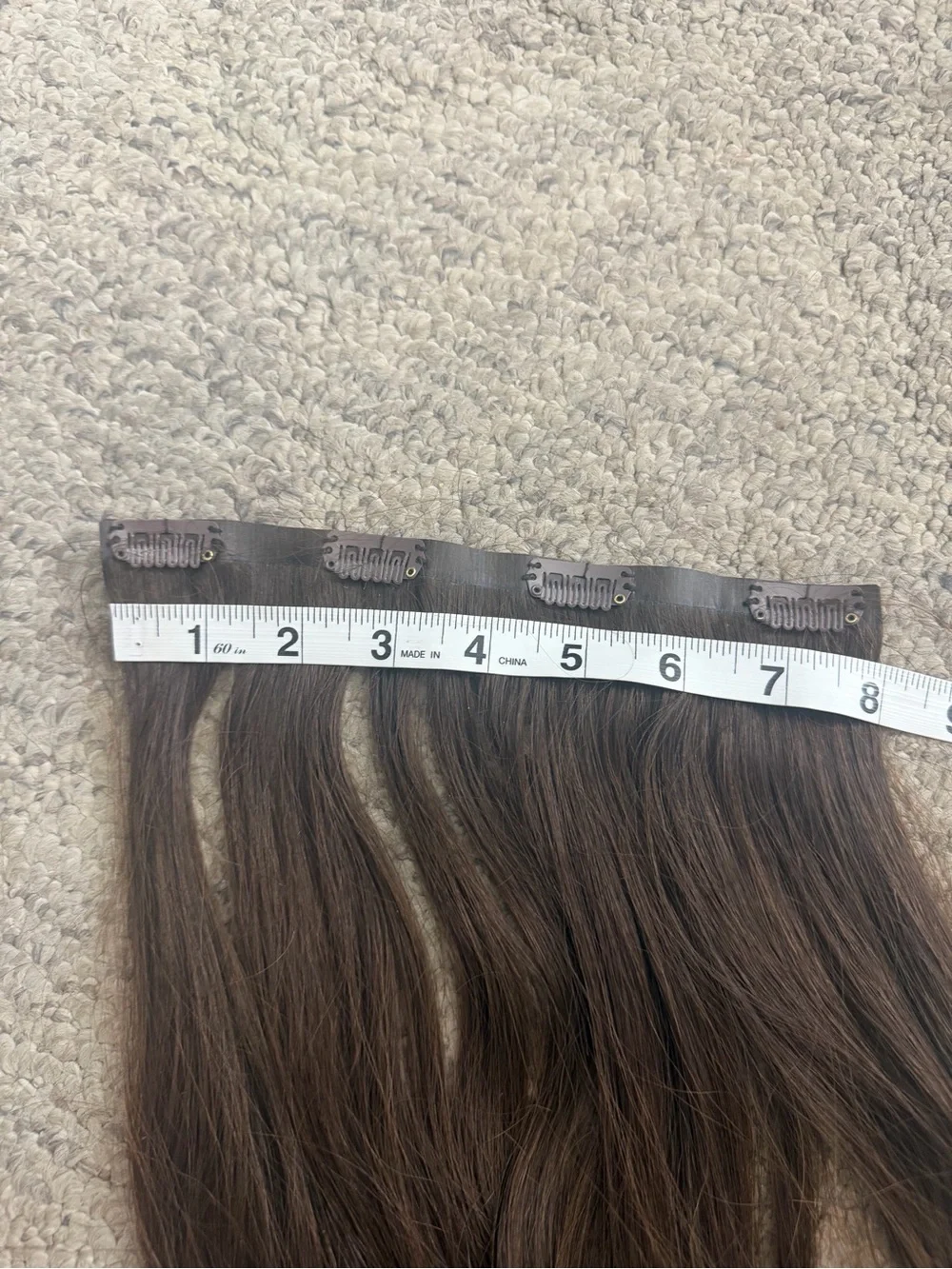 GOO GOO Invisi Edge Clip in Hair Extensions Set 24inch 170g 4A chocolate brown